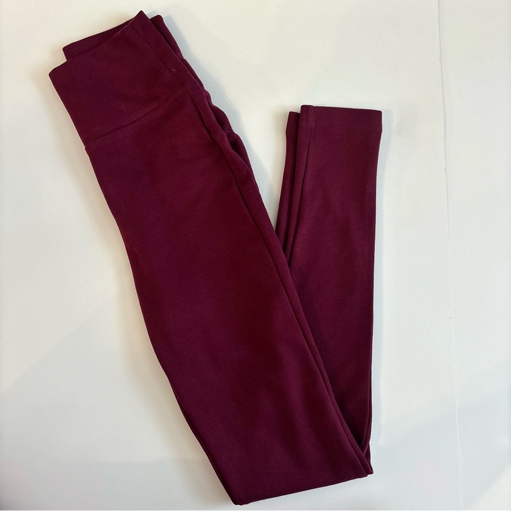 Forever 21 Maroon/Burgundy leggings